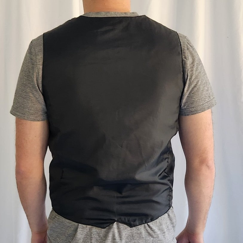 90s Black Suede Vest