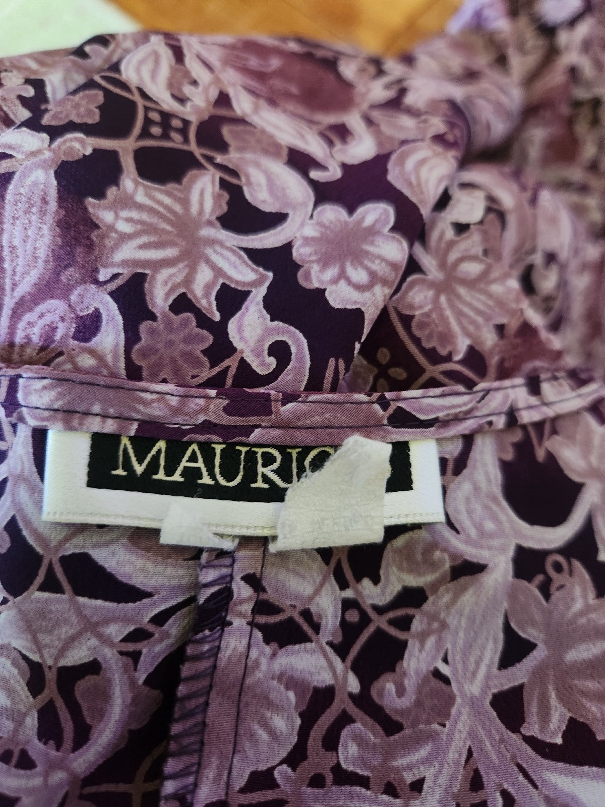 90s Purple Floral Maxi Dress