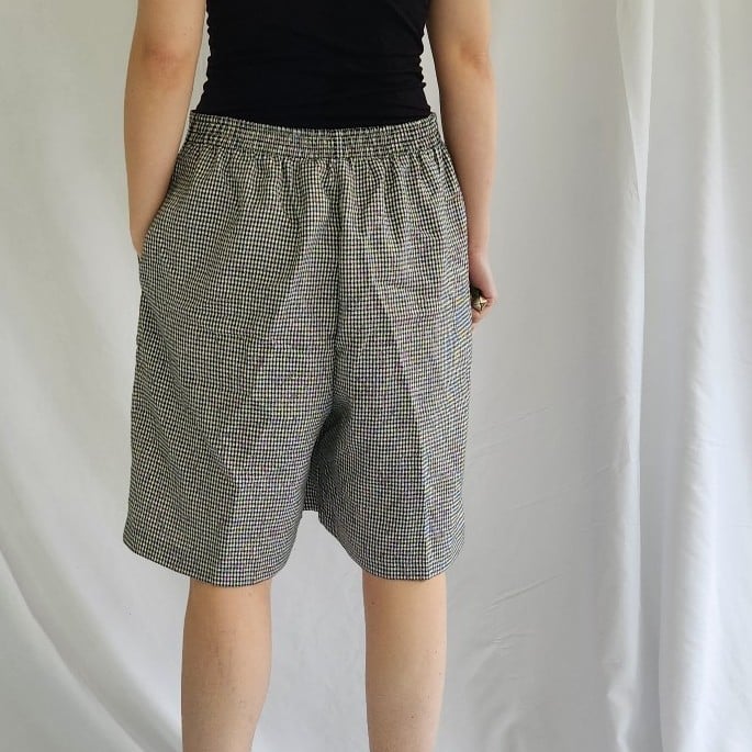 80s/90s Black and White Houndstooth Shorts