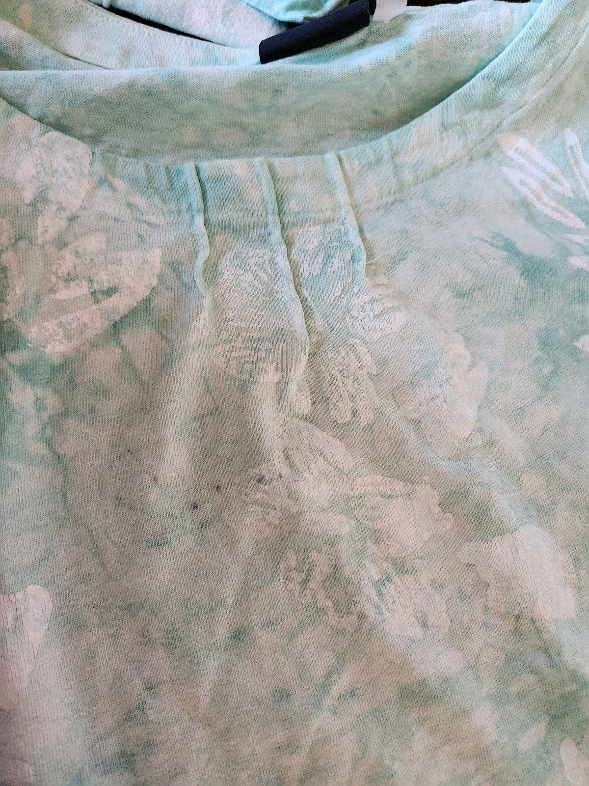 90s Green and White Tie Dye 3 Piece Cotton Set