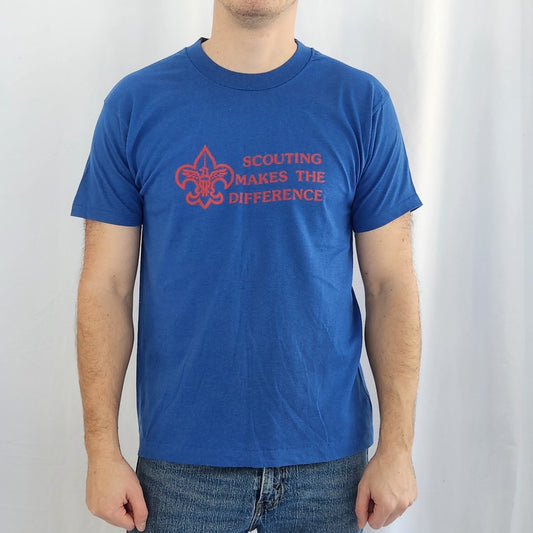 80s/90s Blue and Red Boy Scouts of America Tee