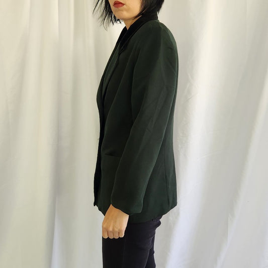 90s Green and Black Blazer