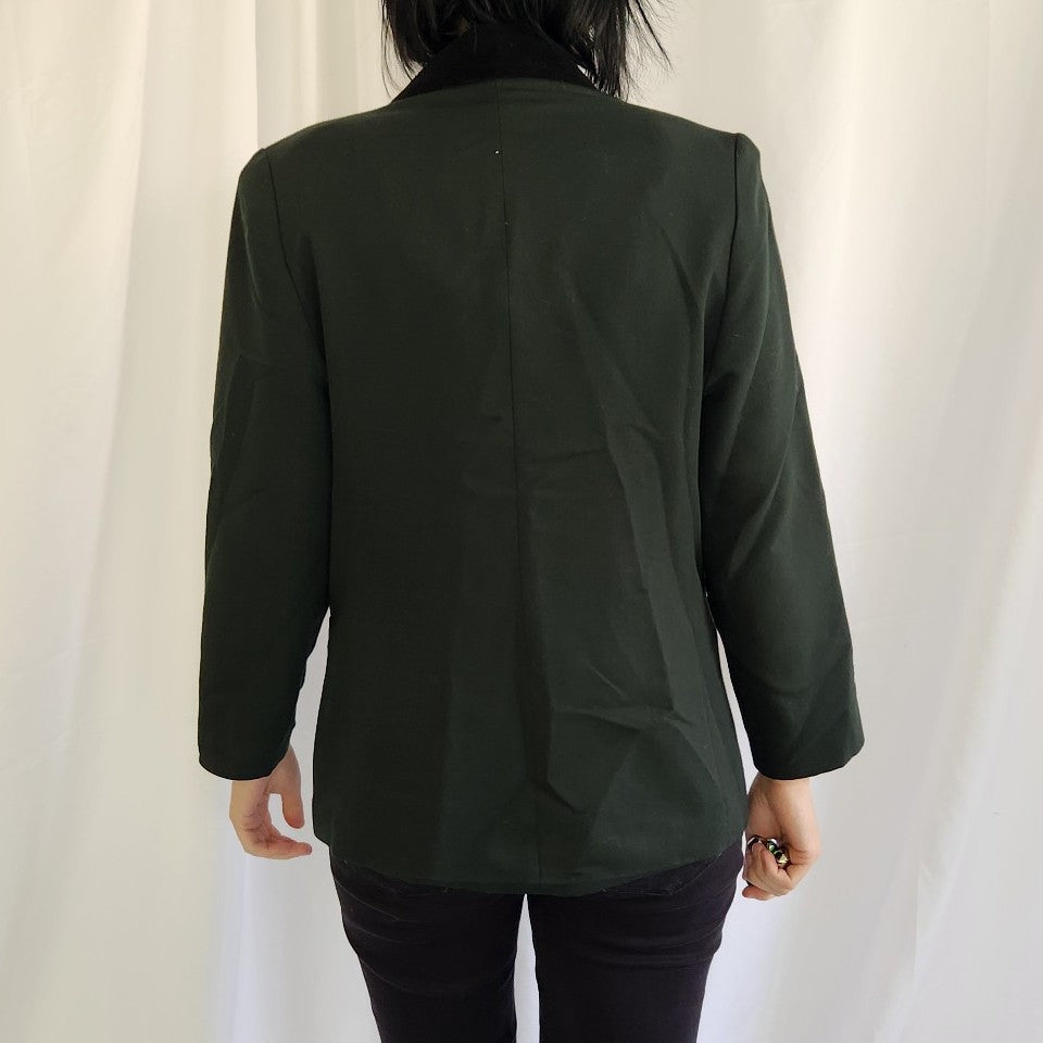 90s Green and Black Blazer