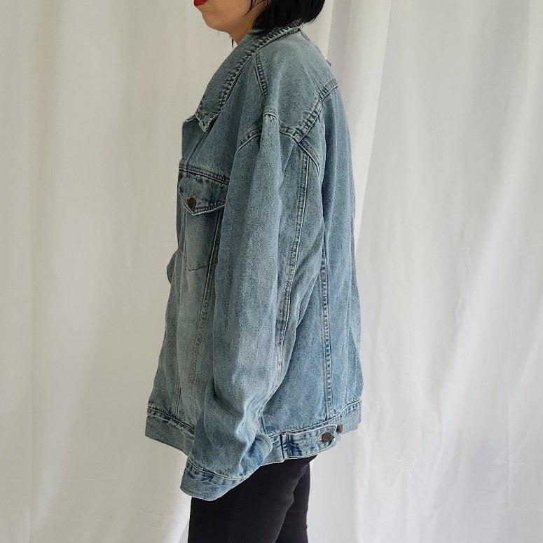 90s Denim Jacket with Bugs Bunny Patch