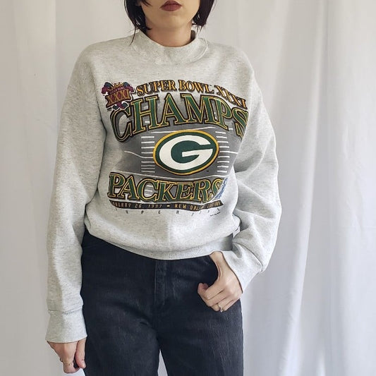 90s Superbowl XXXI Packers Crew Neck Sweatshirt