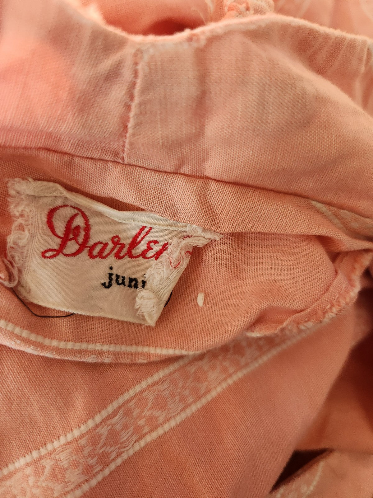 60s Pink and White Day Dress
