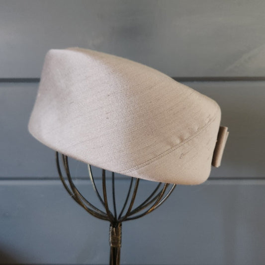 60s Gray Pillbox Hat