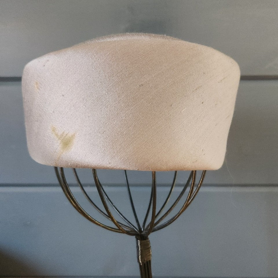 60s Gray Pillbox Hat
