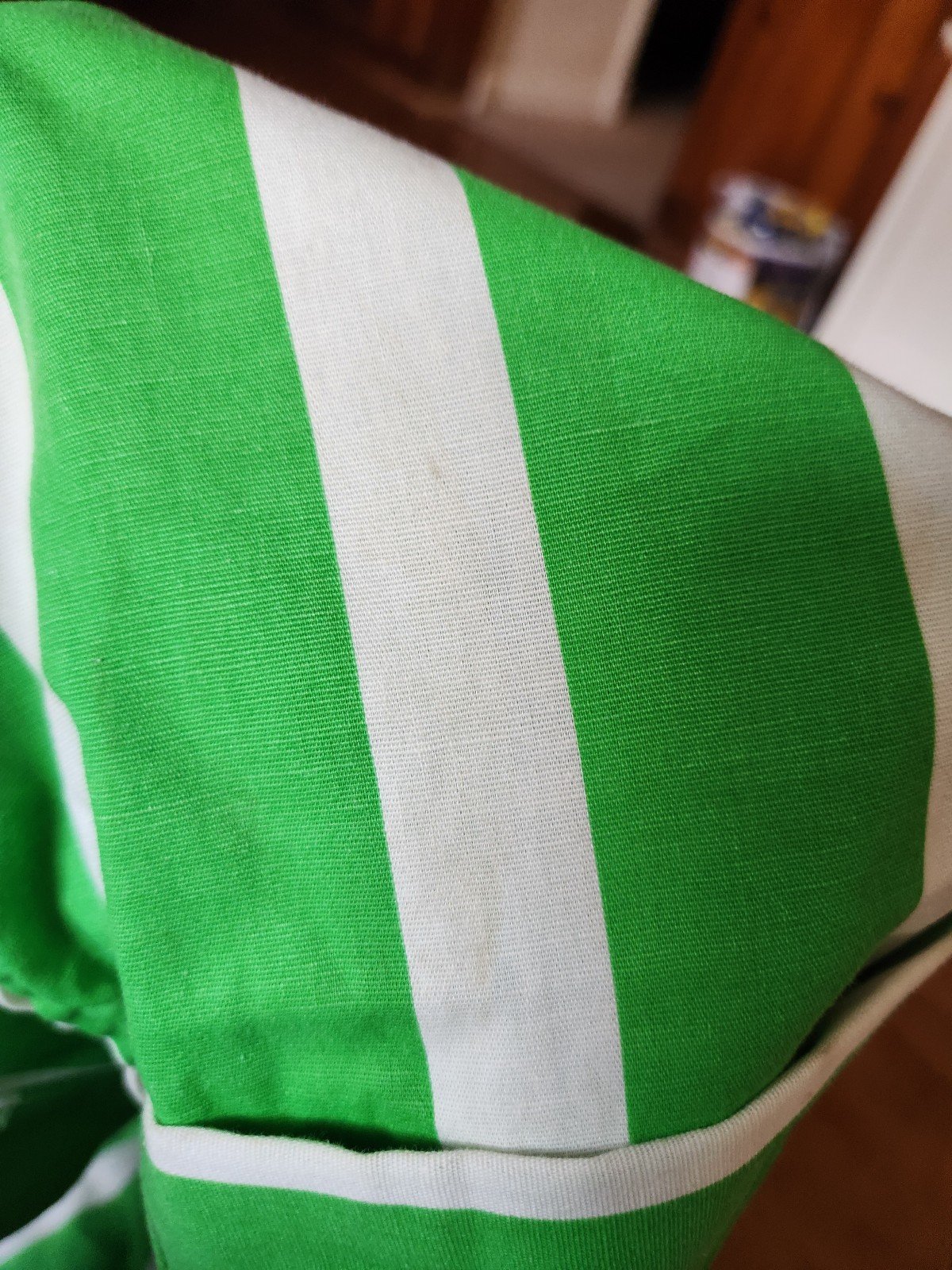 60s Green and White Striped Sundress
