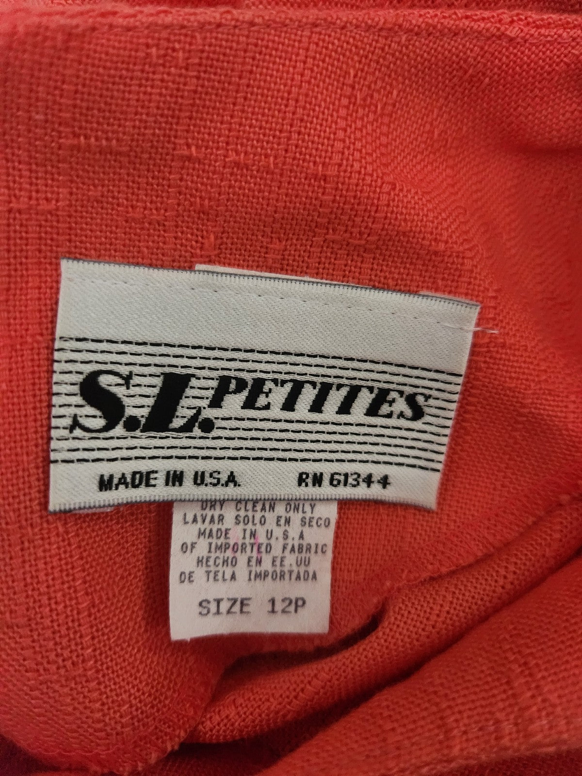 90s Coral Knee Length Dress