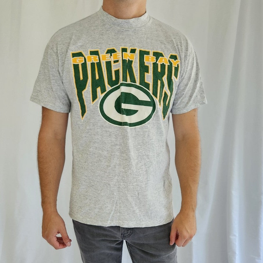 90s Green Bay Packers Gray Tee