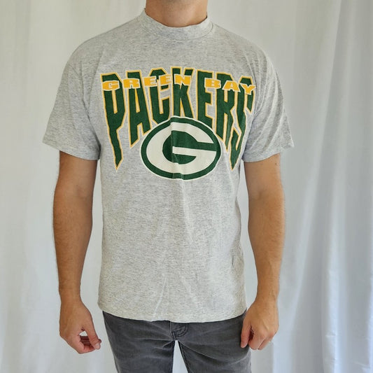 90s Green Bay Packers Gray Tee