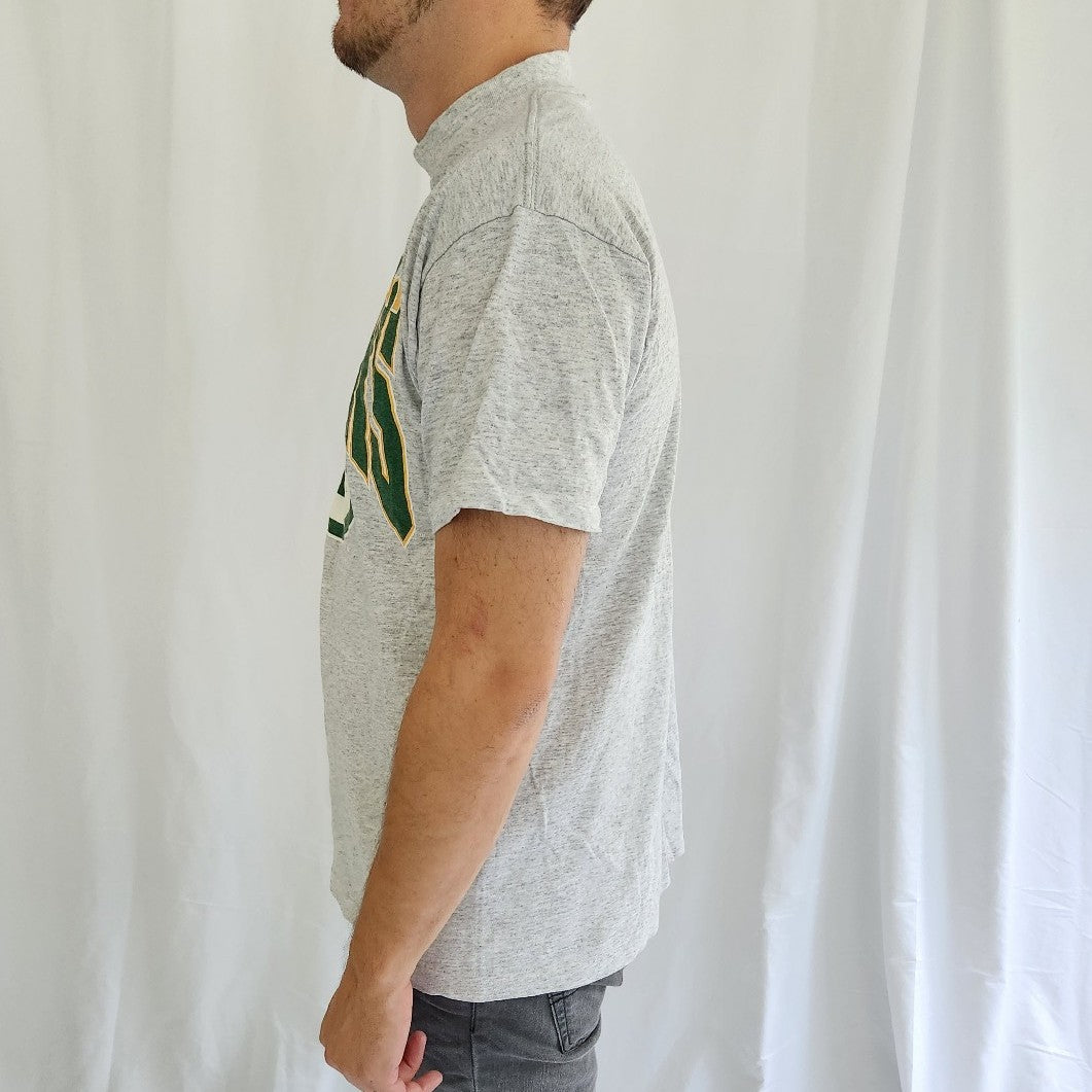 90s Green Bay Packers Gray Tee