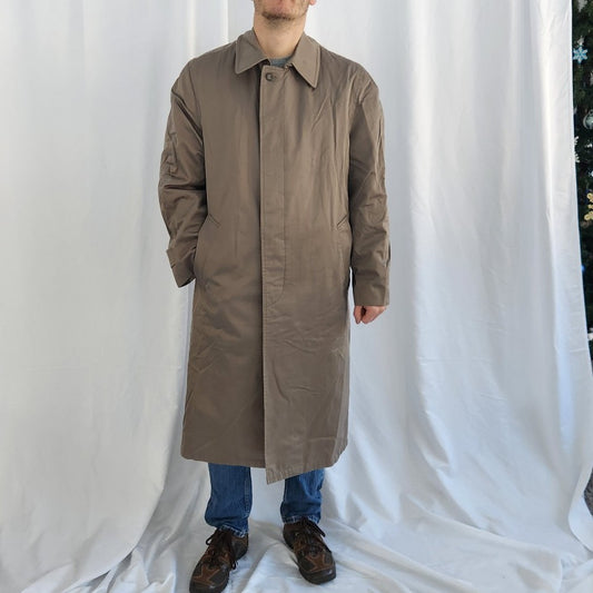 90s Taupe Trench Coat