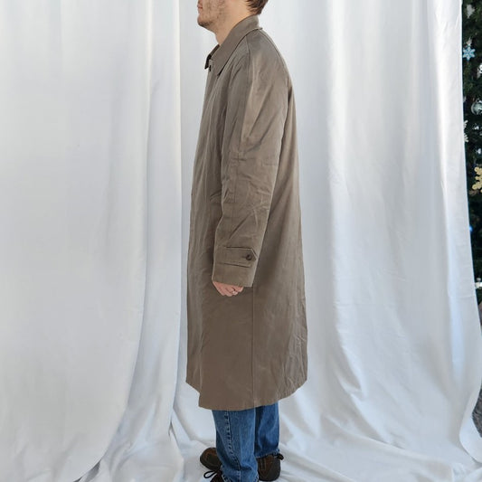 90s Taupe Trench Coat