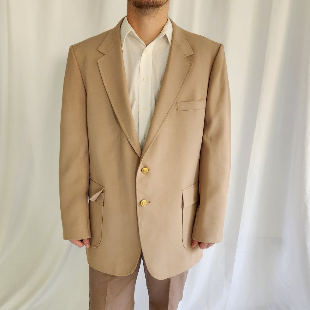 Vintage Tan Two Button Blazer