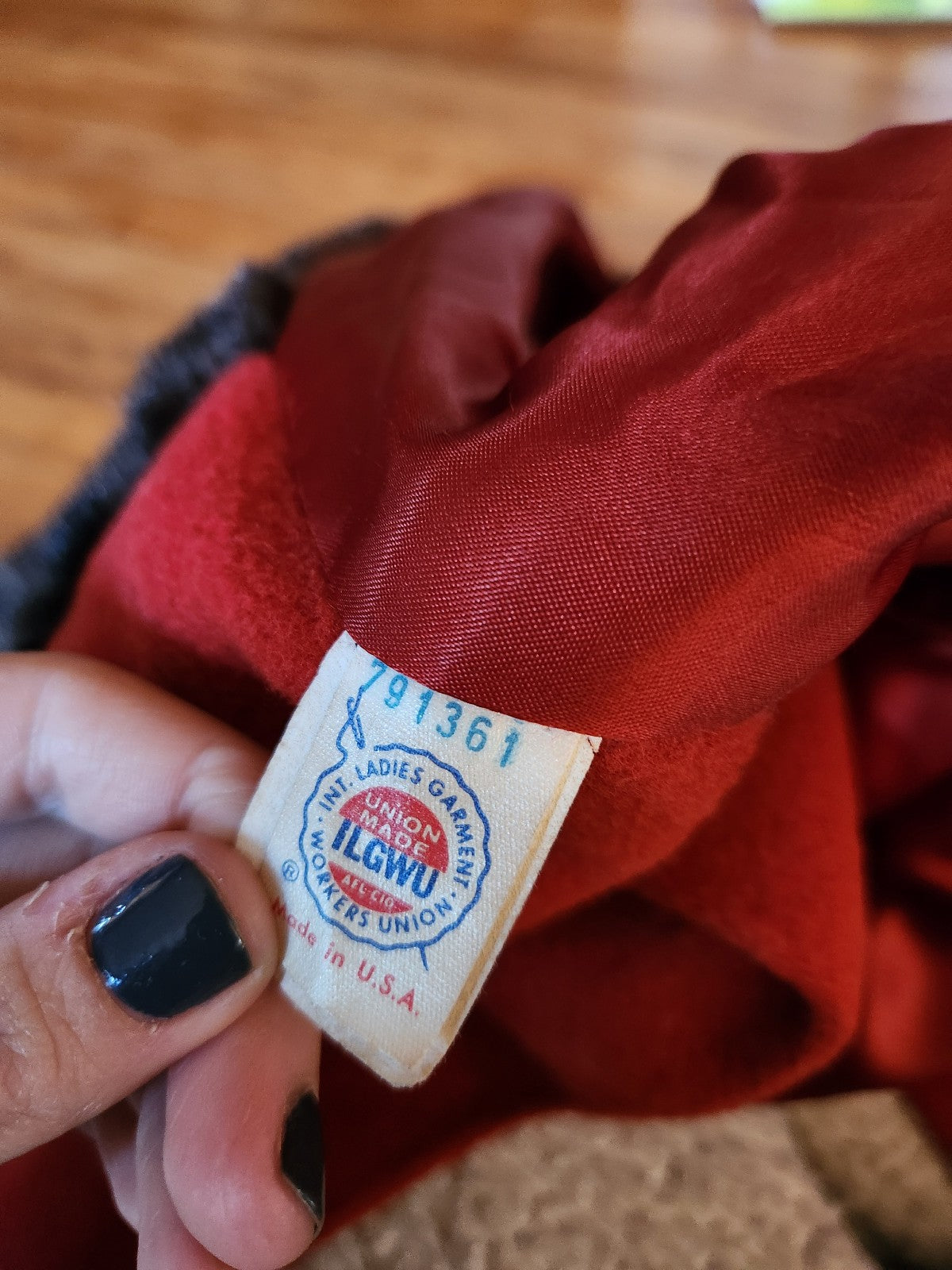 70s Orange Wool Coat with Faux Fur Accents