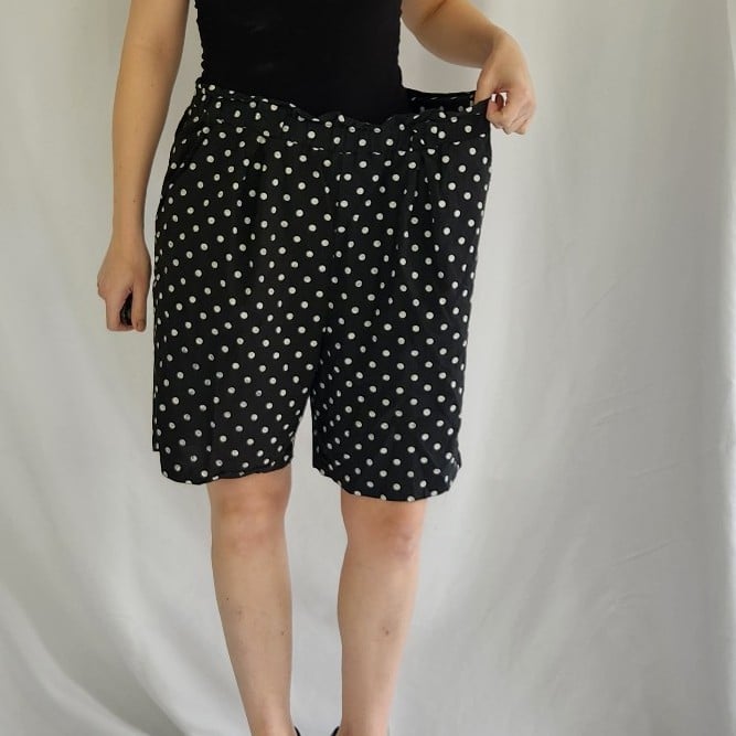 80s Black and White Polka Dot 3 Piece Set