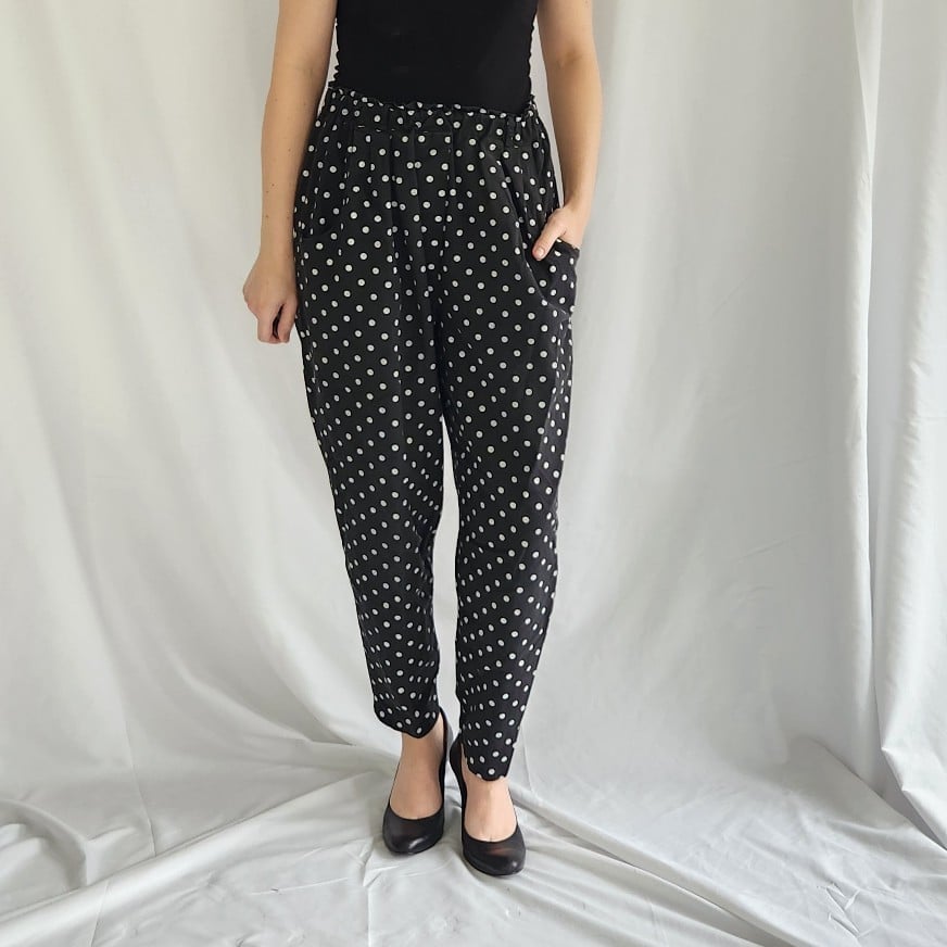 80s Black and White Polka Dot 3 Piece Set
