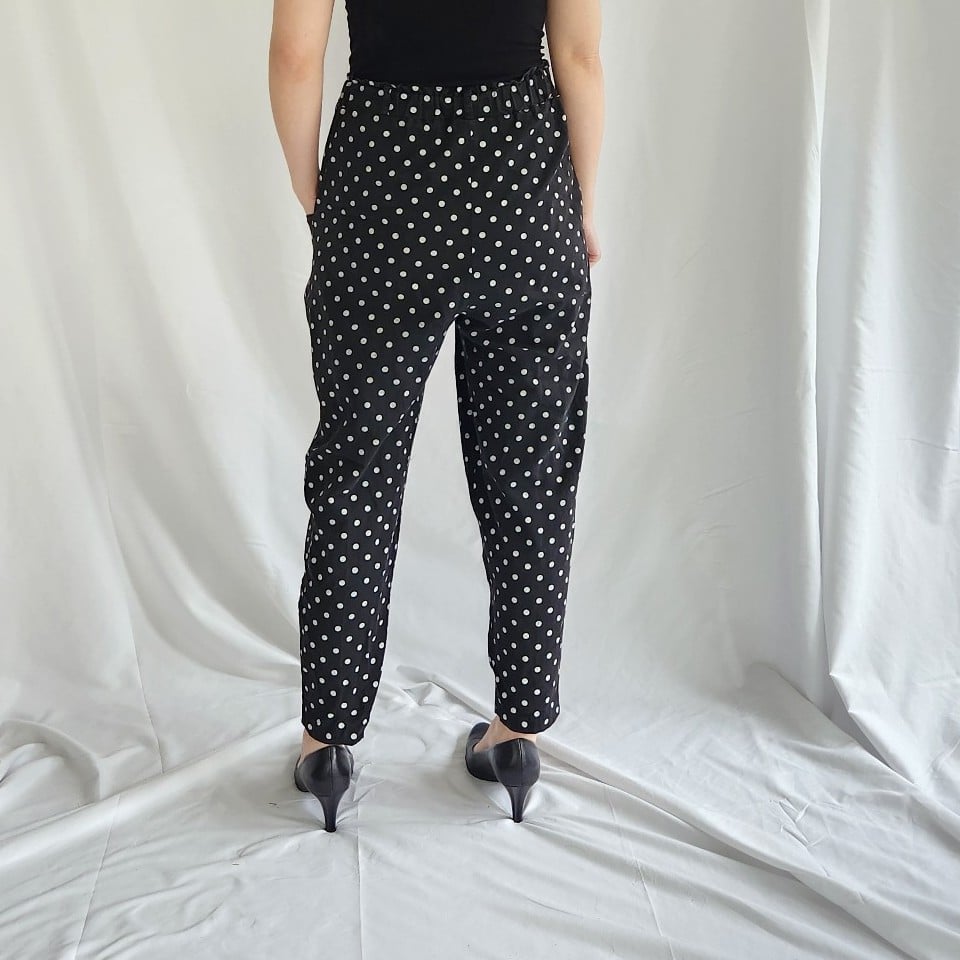 80s Black and White Polka Dot 3 Piece Set