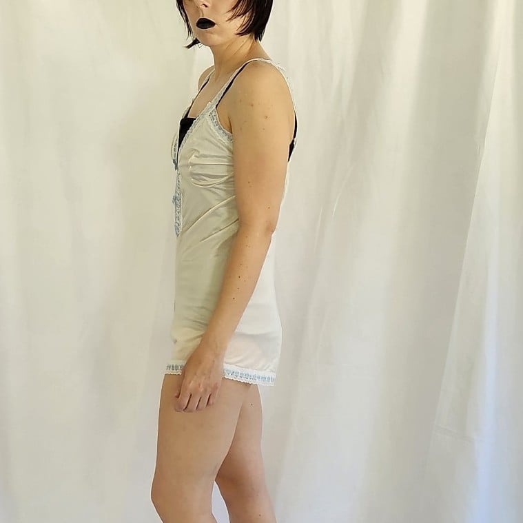 70s Pink Lacey Romper