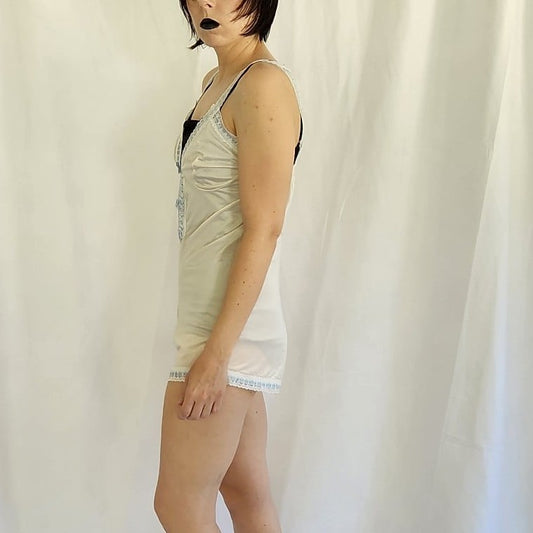 70s Pink Lacey Romper