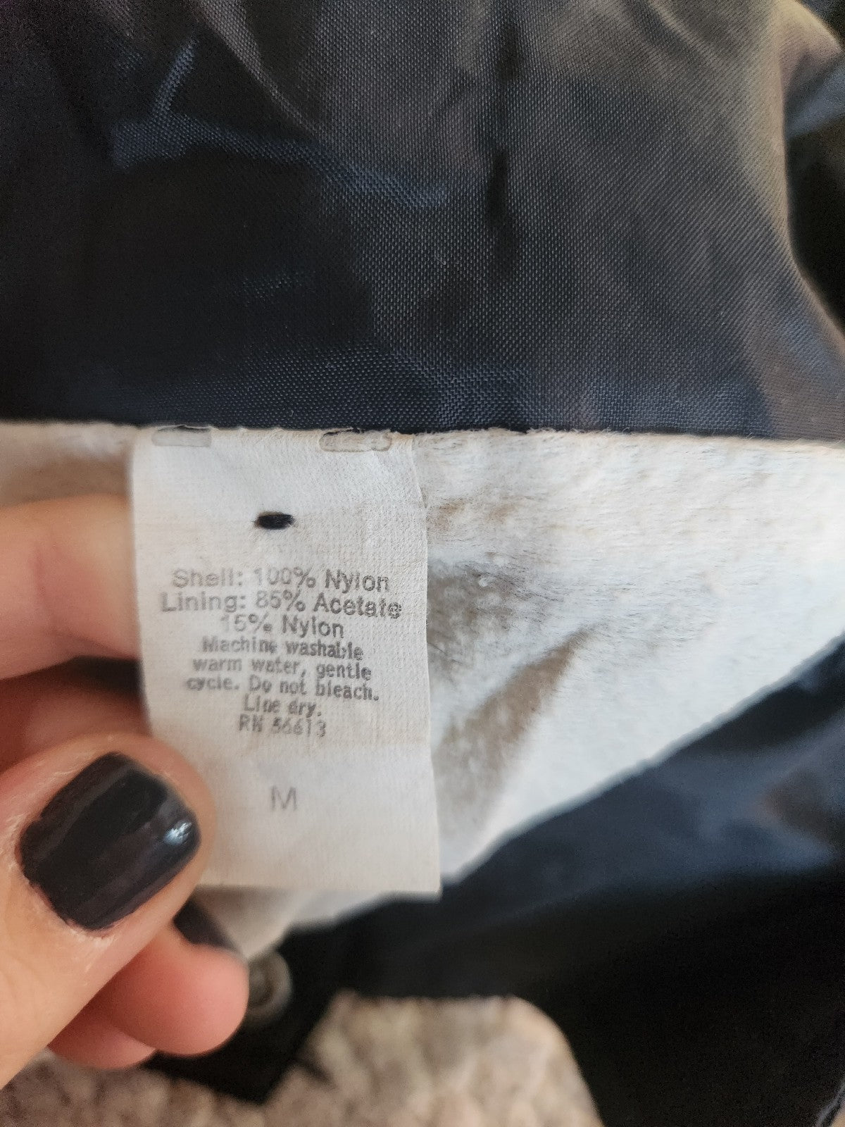 80s Black Chicago Windbreaker