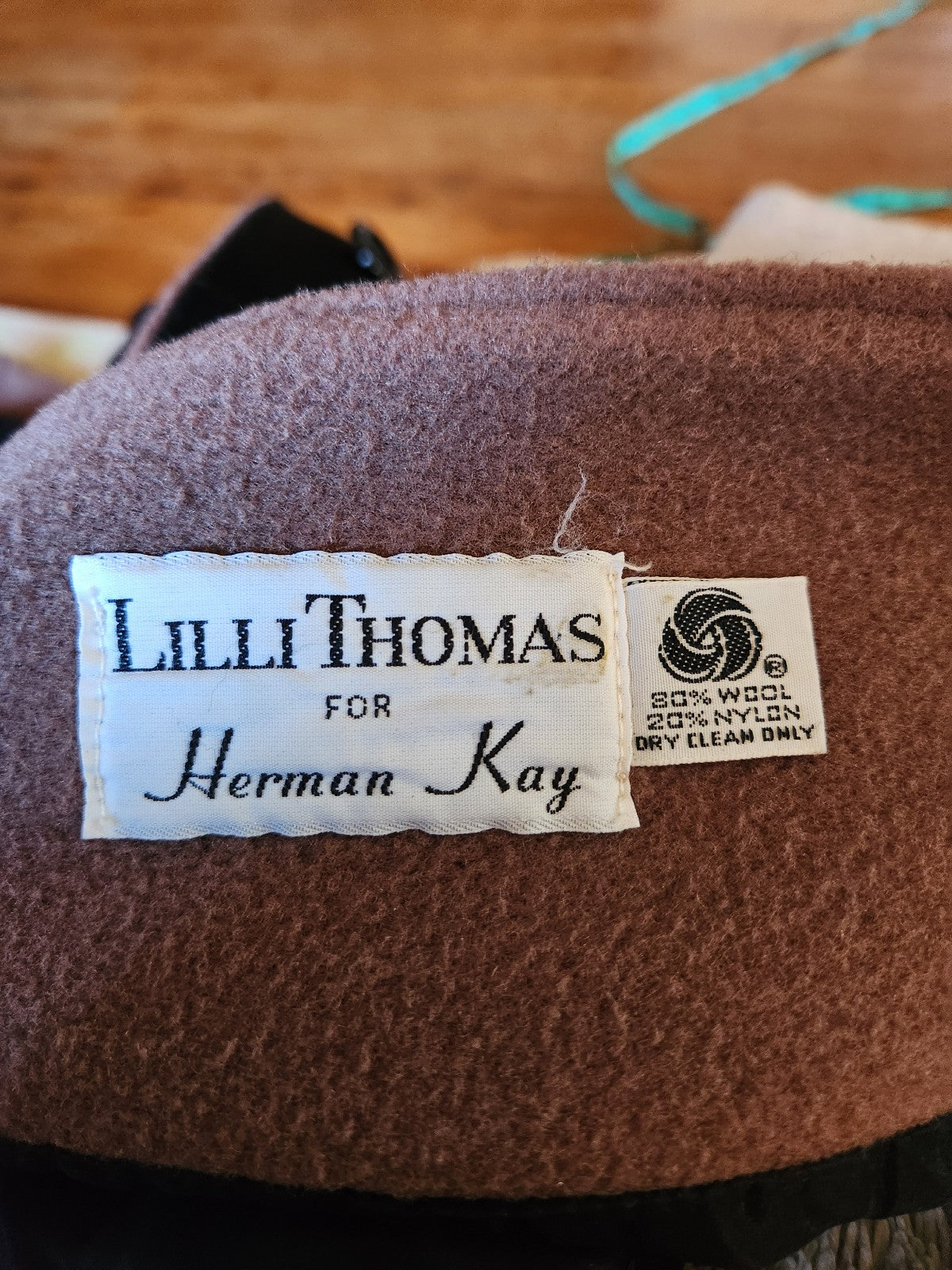 90s Black and Tan Wool Overcoat