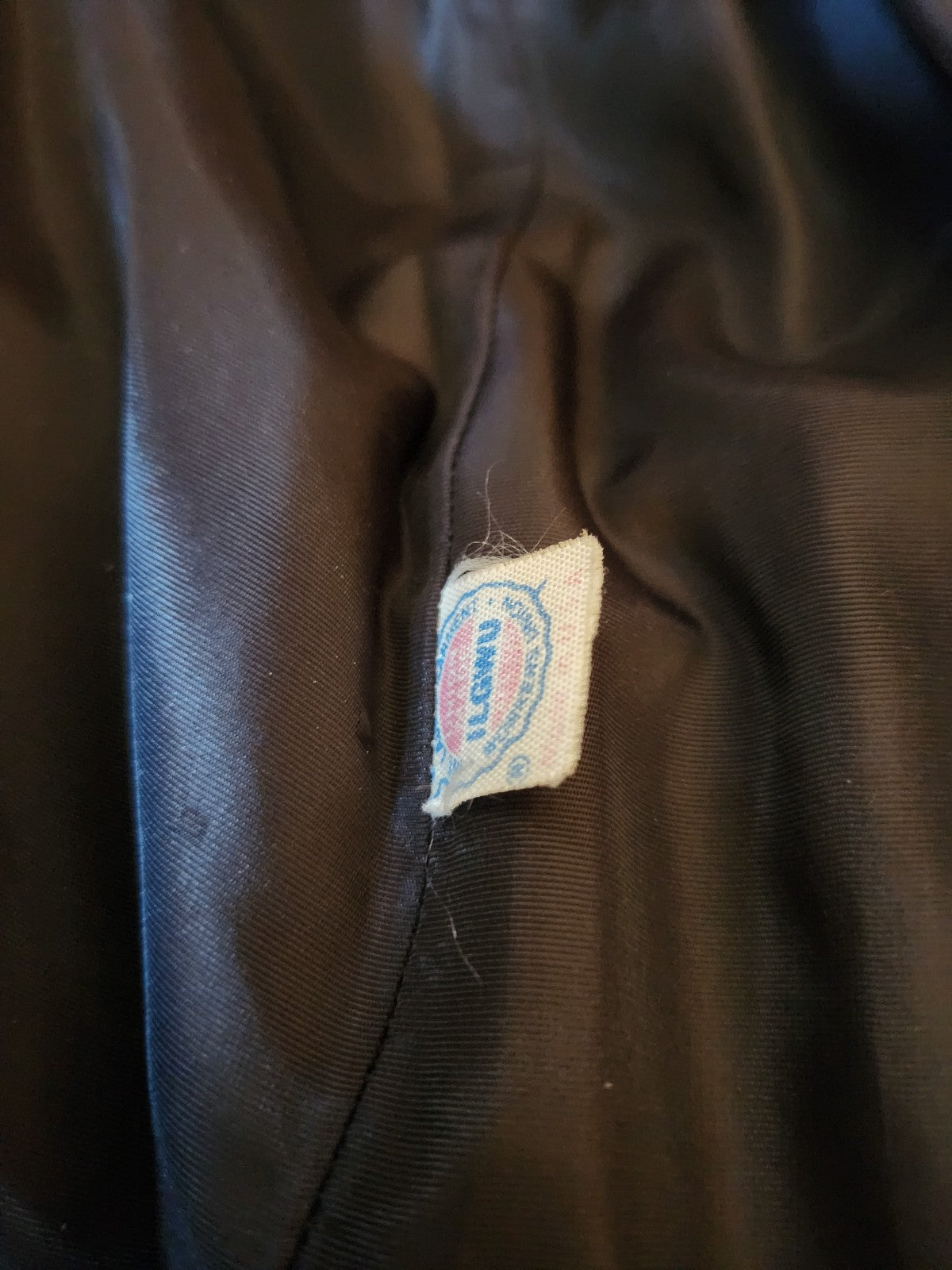 90s Black and Tan Wool Overcoat