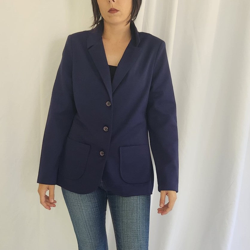 70s Blue Blazer
