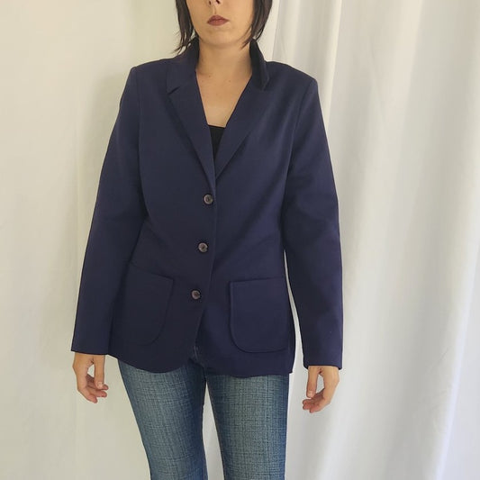 70s Blue Blazer