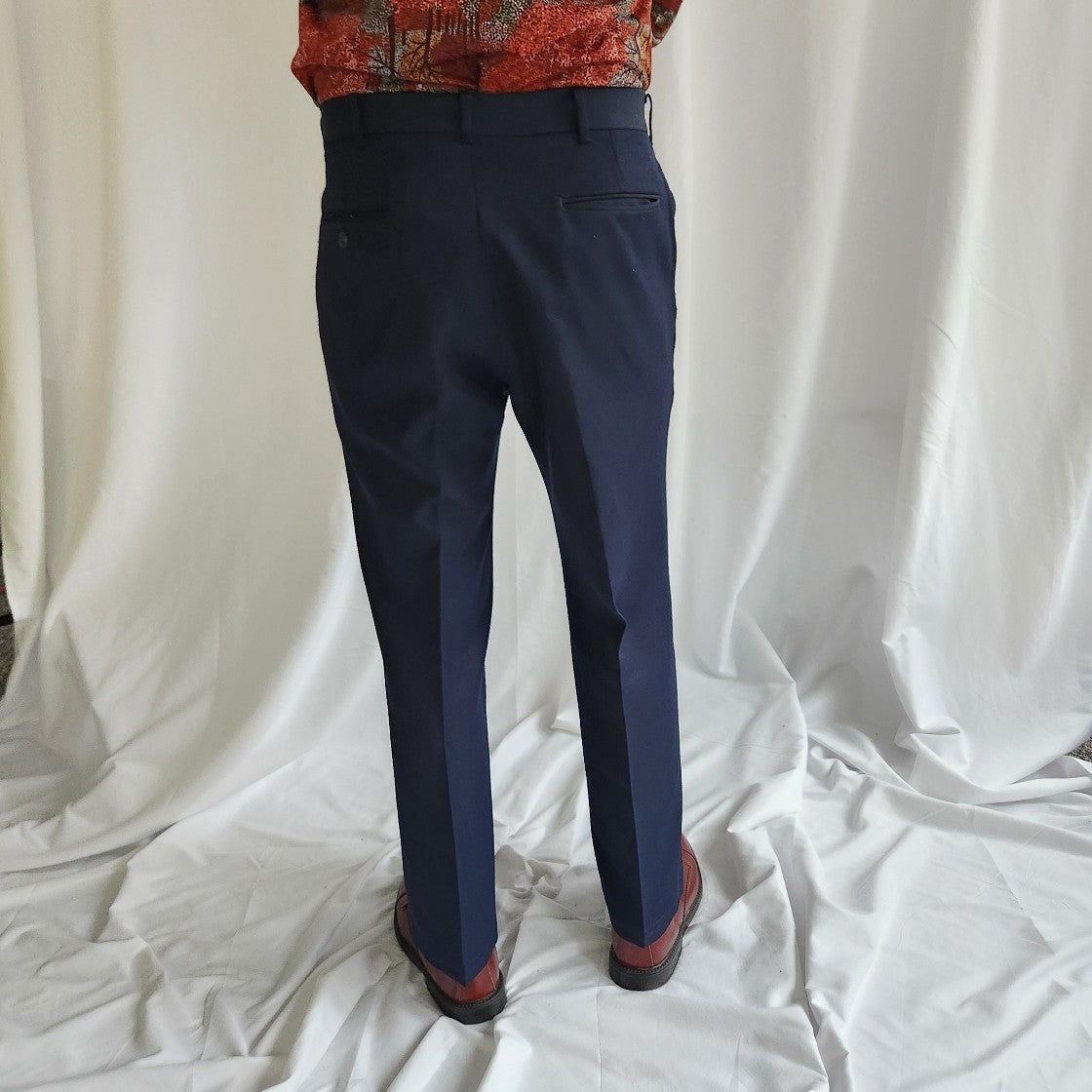 80s Navy Blue Trousers
