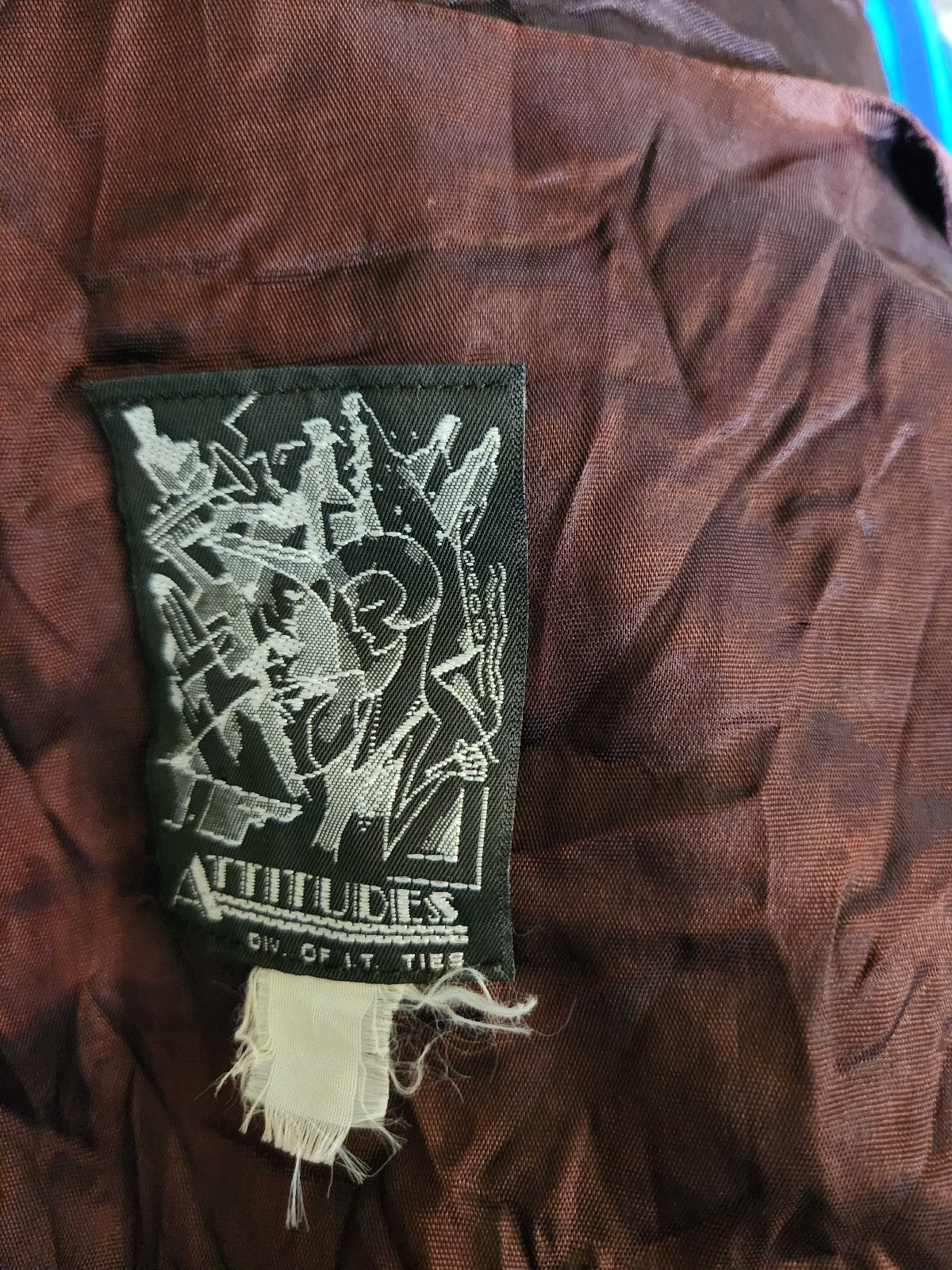 90s Blue, Purple, Green, and Black Vest