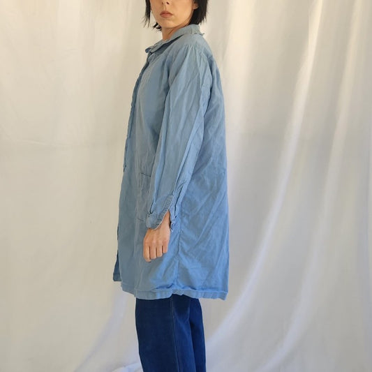 70s Blue Smock Shirt