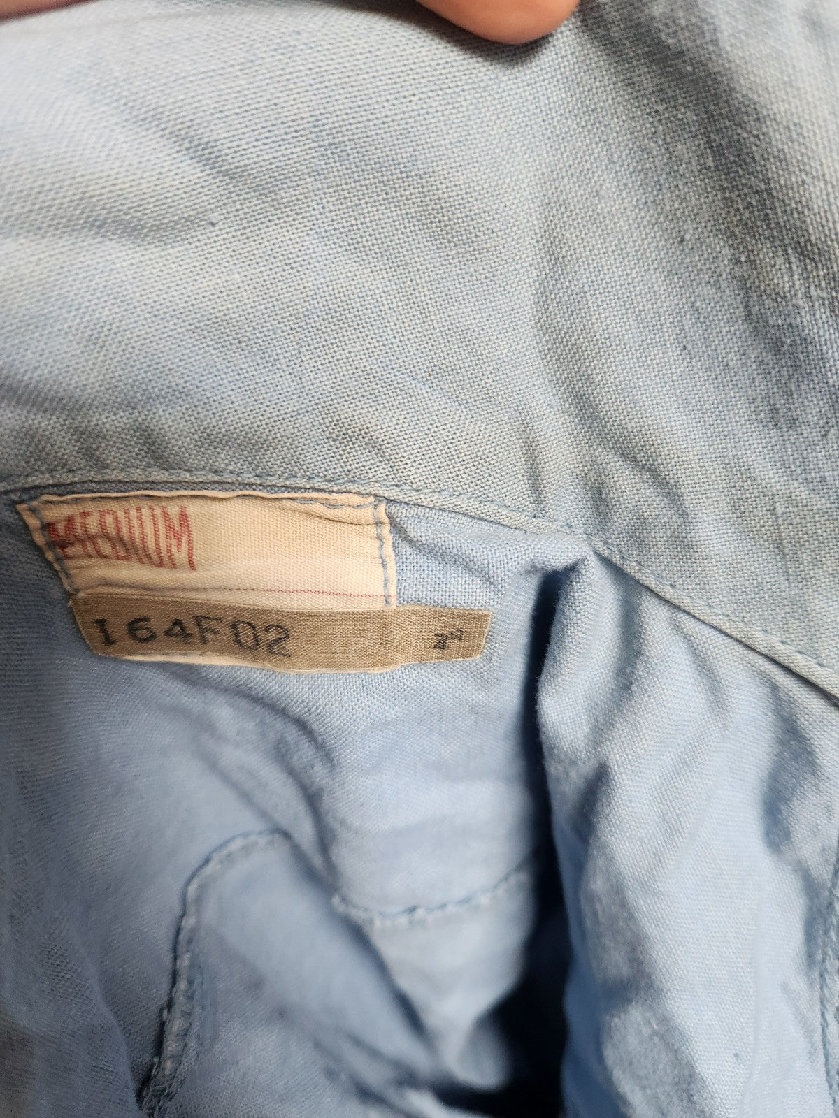 70s Blue Smock Shirt