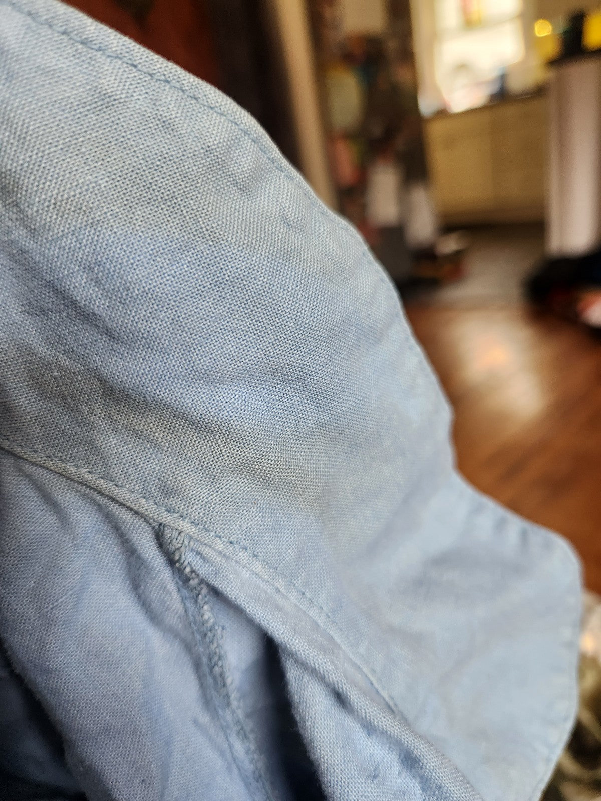 70s Blue Smock Shirt