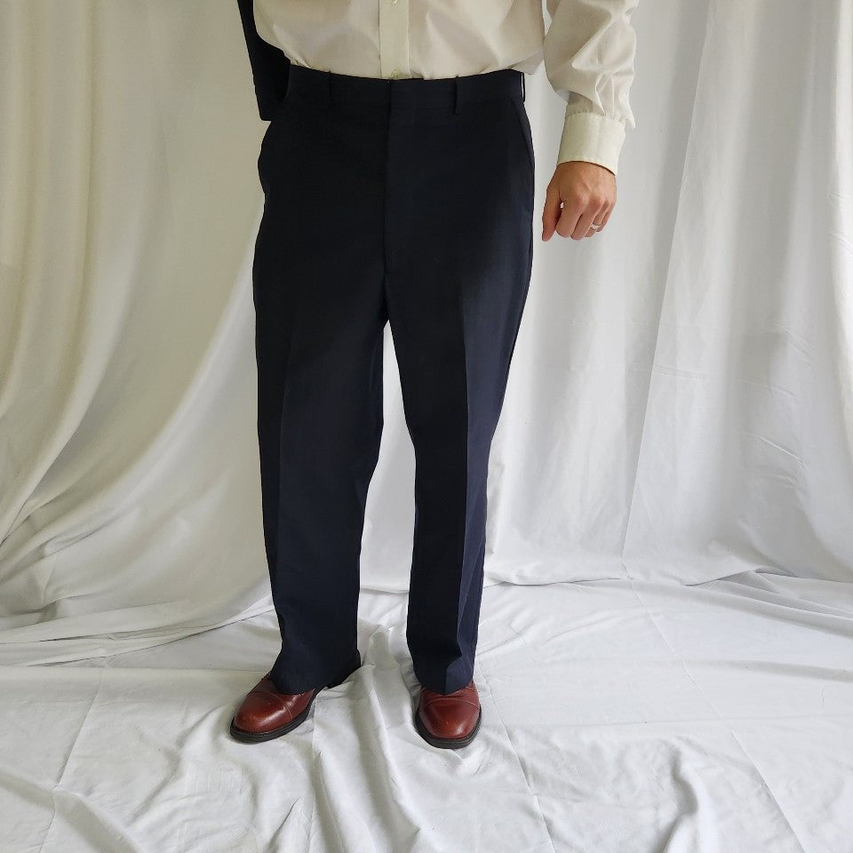 90s Blue Pinstripe Suit