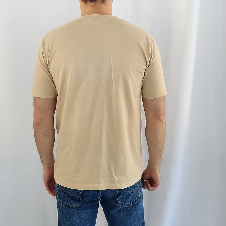 80s/90s Tan and Red Boy Scouts of America Tee
