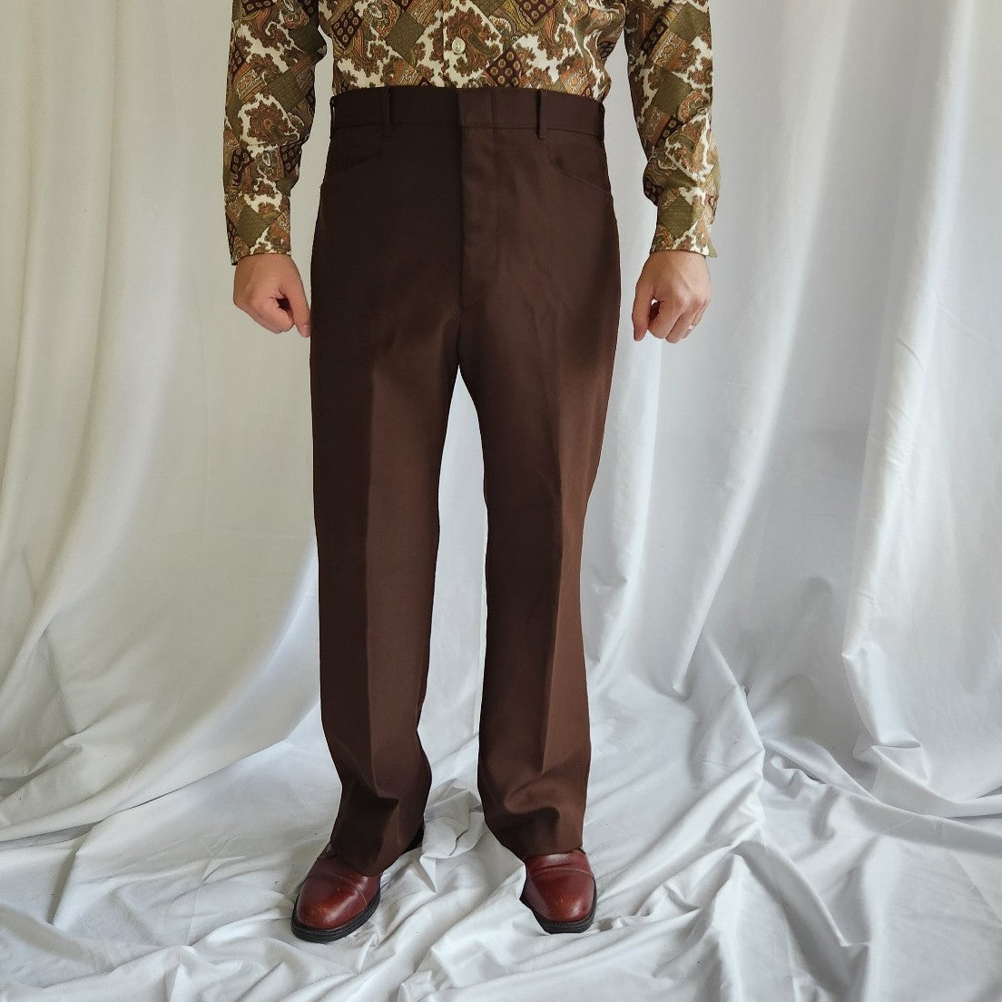 70s/80s Brown Levi's Action Slacks
