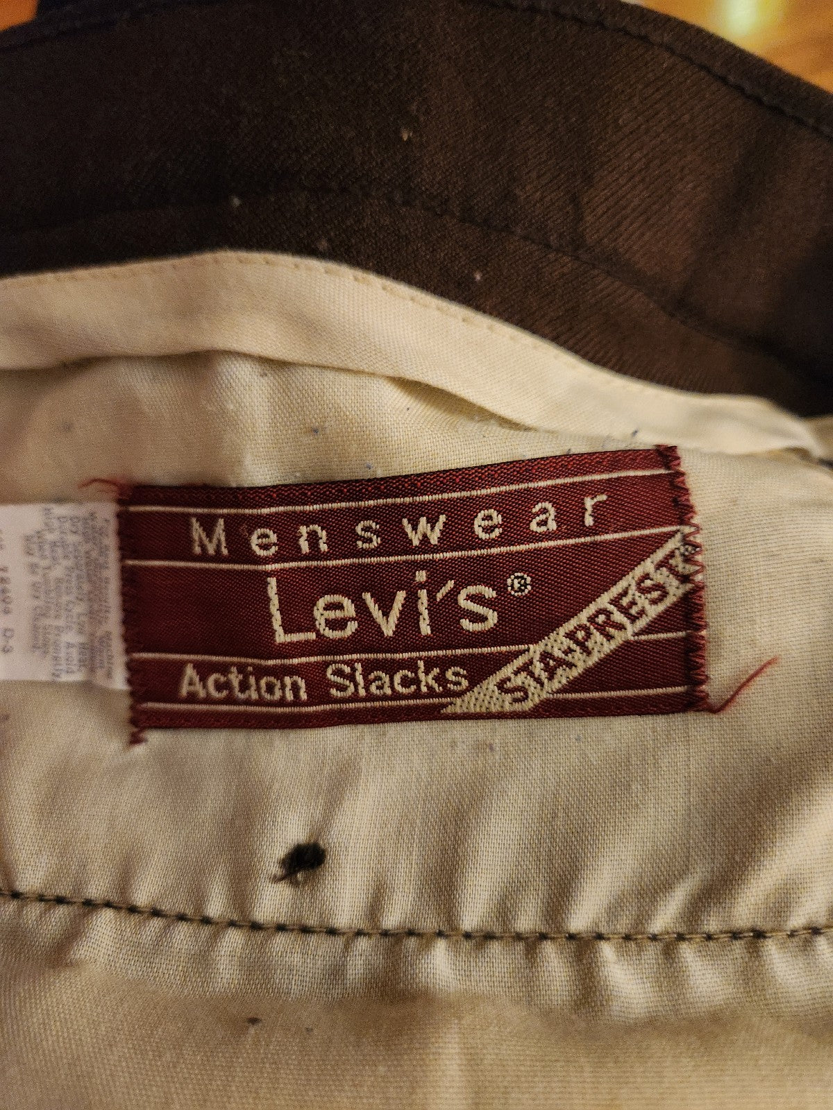 70s/80s Brown Levi's Action Slacks