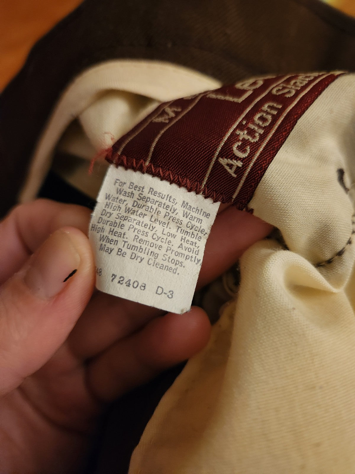 70s/80s Brown Levi's Action Slacks