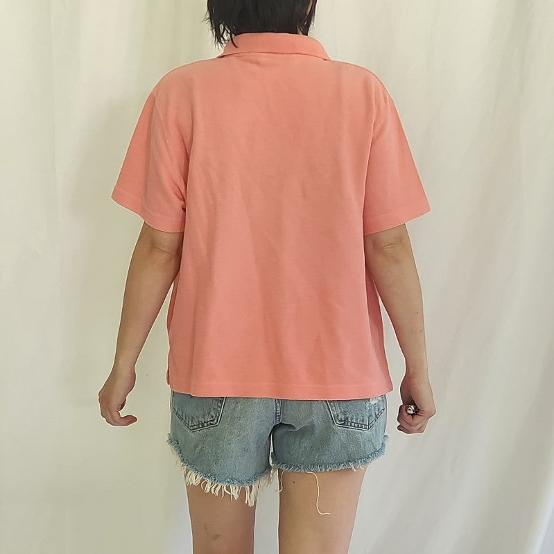 90s/00s Pink Grandmacore Polo