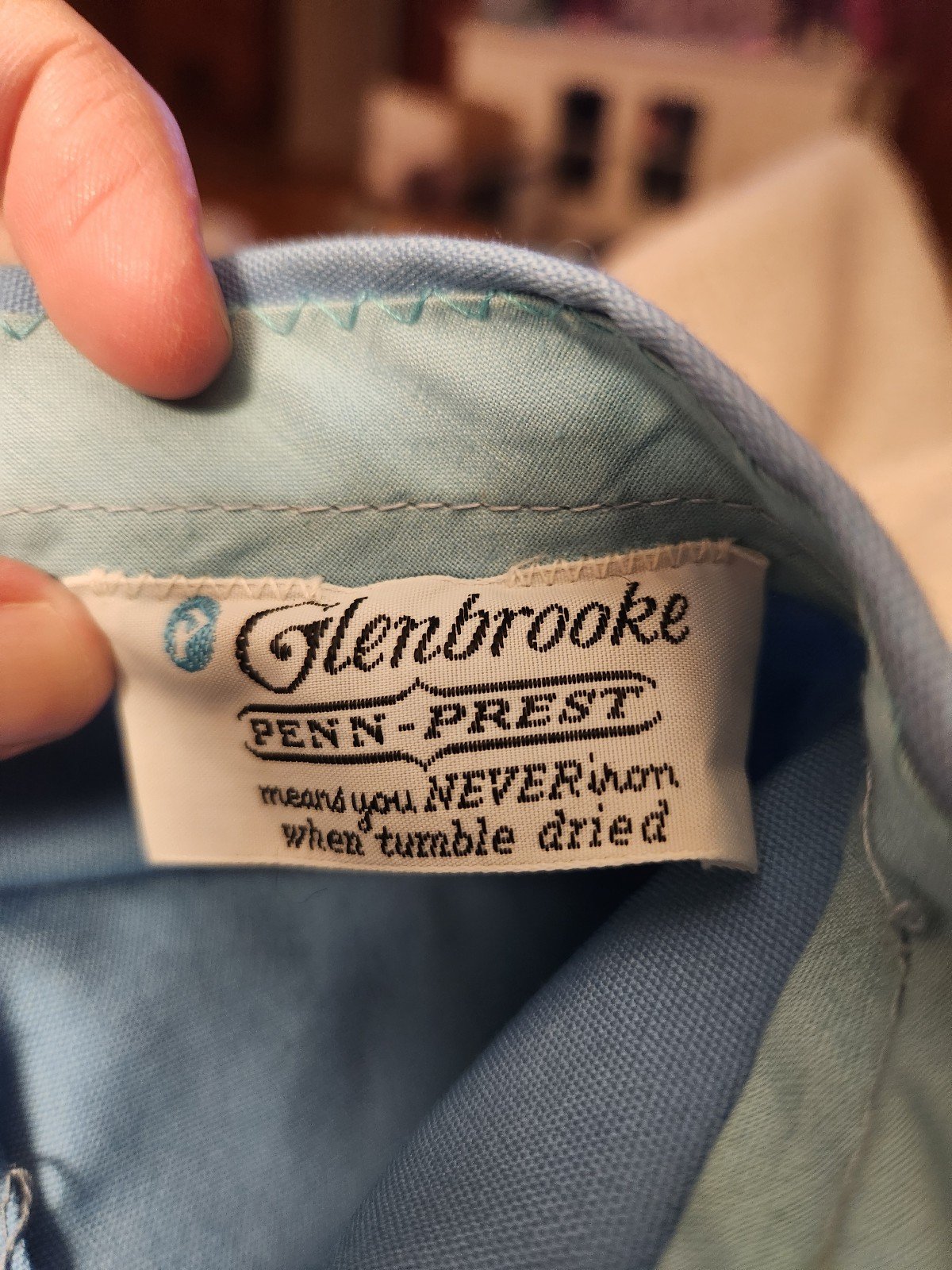 70s Blue Pleated High Rise Shorts