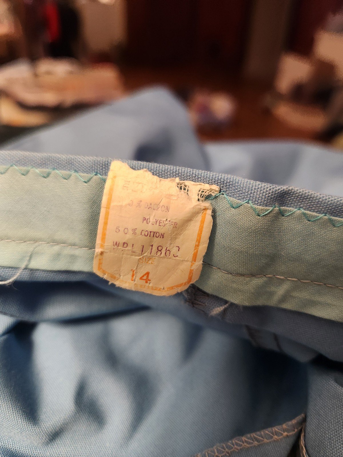 70s Blue Pleated High Rise Shorts